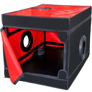 SECRET DOME - KINK CLUB LA NICHE CABIN BLACK  RED